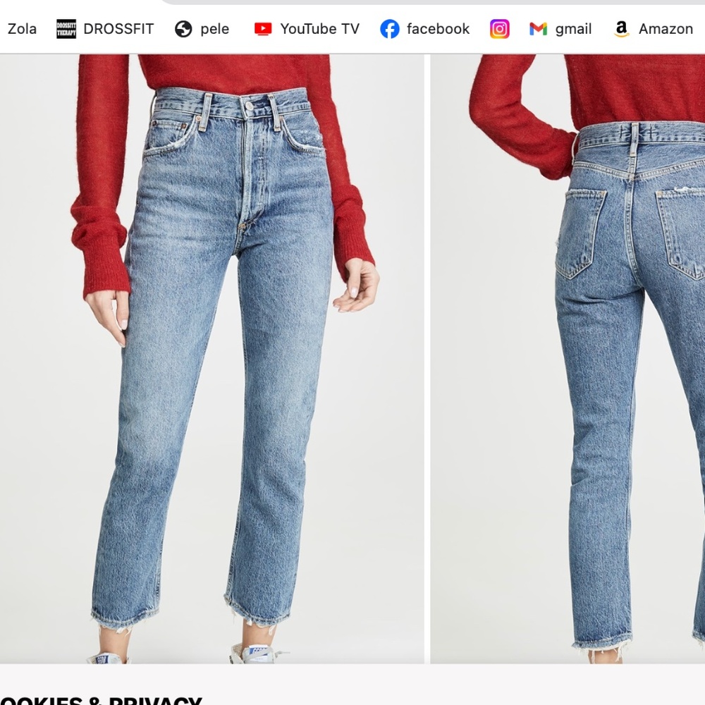 riley crop agold jeans